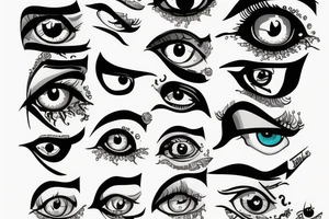 Evel eye tattoo idea
