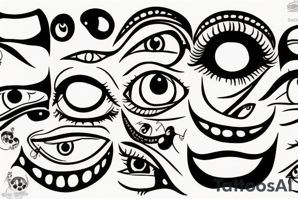 Evel eye tattoo idea