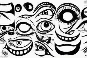 Evel eye tattoo idea
