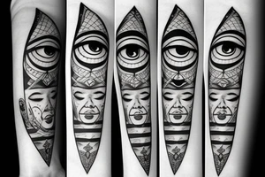 Evel vertical eye tattoo idea