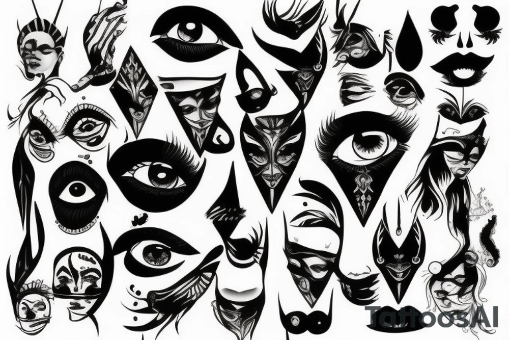 Evel vertical eye tattoo idea