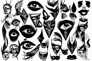 Evel vertical eye tattoo idea