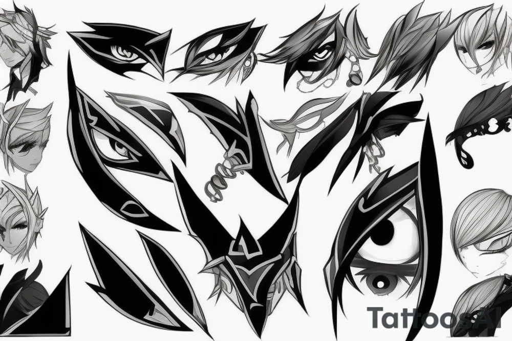 Elsword eye tattoo idea