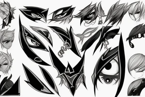 Elsword eye tattoo idea