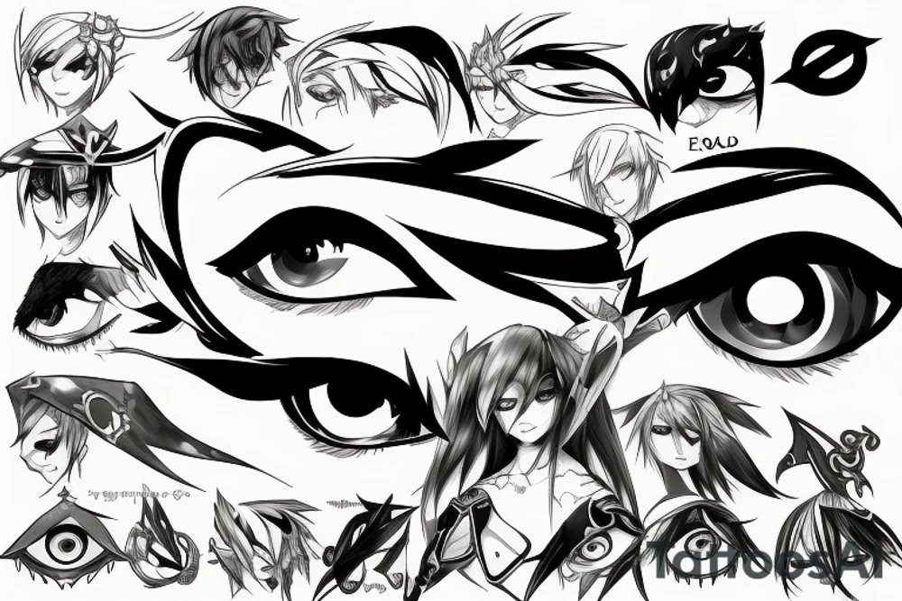 Elsword eye tattoo idea