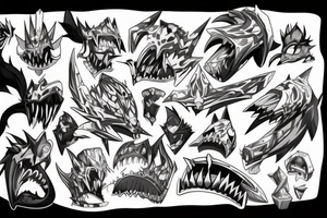 Elsword jaws tattoo idea