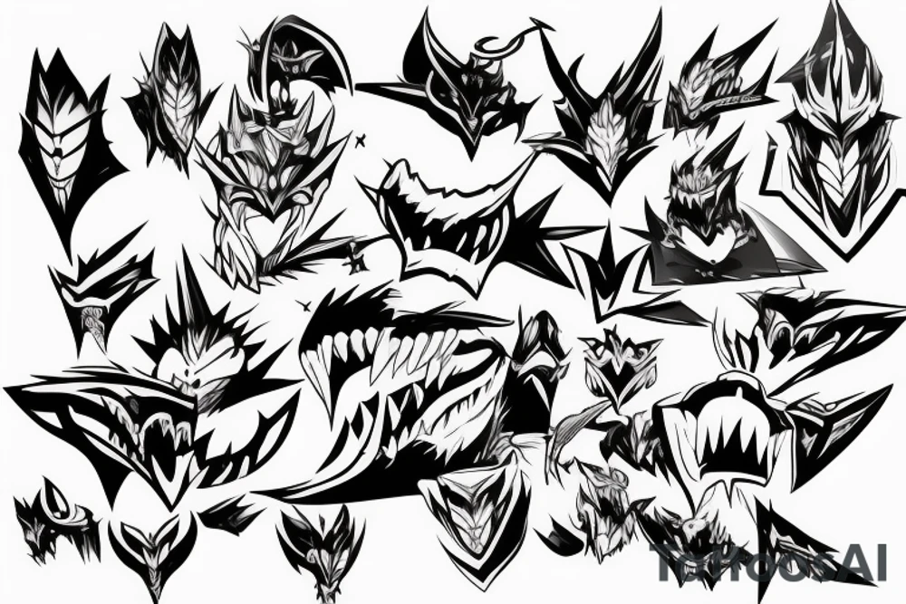 Elsword jaws tattoo idea