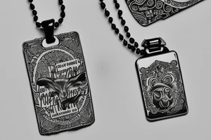 Dogtag mit Kette Noah David Luca Gabriel tattoo idea