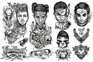 Familien Noah David Gabriel Luca tattoo idea