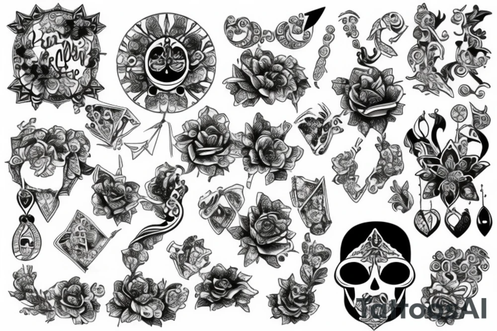 Kette mit Erkennungsmarken tattoo idea