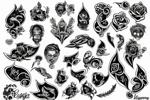 Erkennungsmarken mit 5 Namen tattoo idea