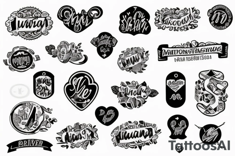 Nameserver tattoo mit dogtag tattoo idea