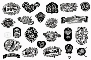 Nameserver tattoo mit dogtag tattoo idea