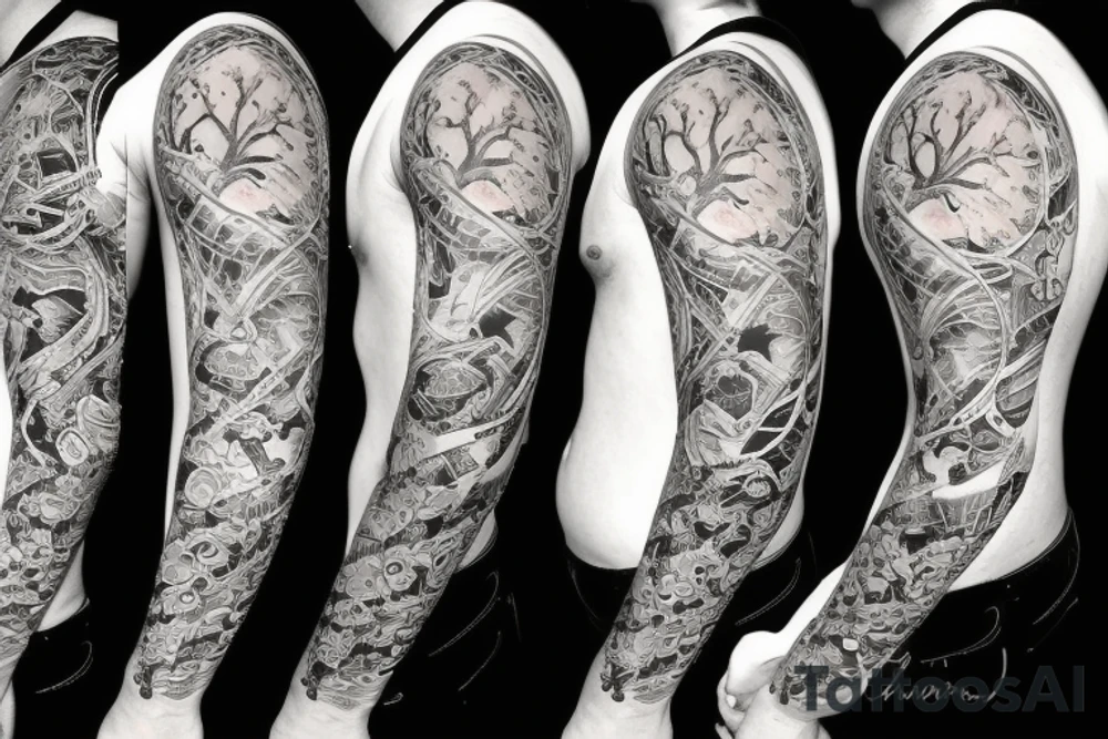 FAMILY TREE CLOUDS tattoo idea