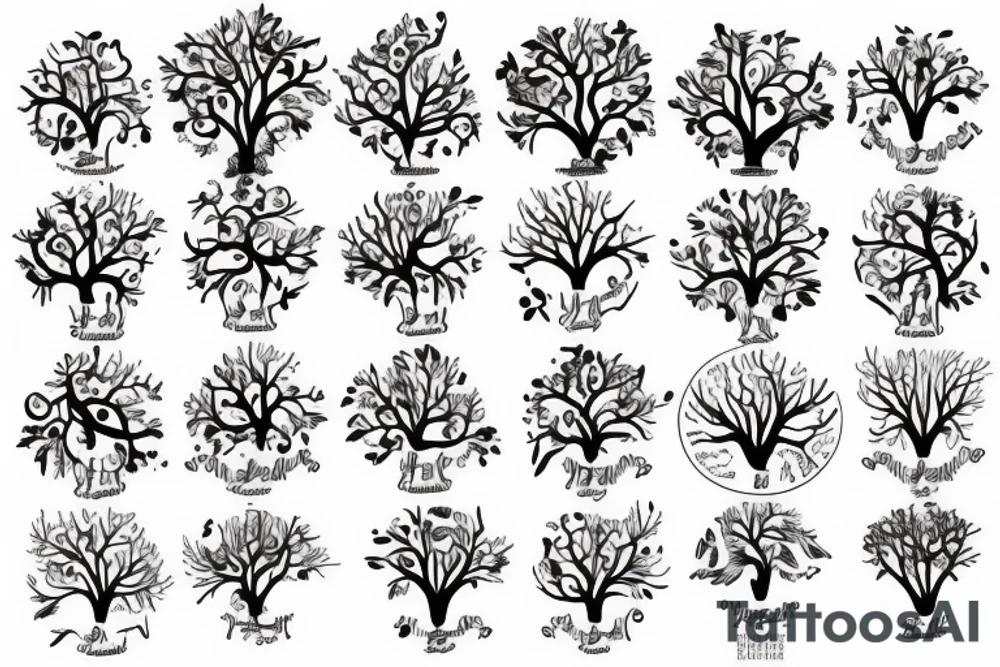 FAMILY TREE CLOUDS tattoo idea