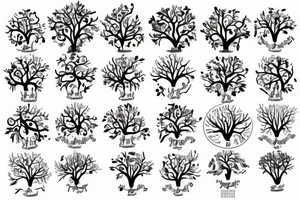 FAMILY TREE CLOUDS tattoo idea