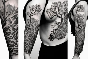 FAMILY TREE CLOUDS tattoo idea