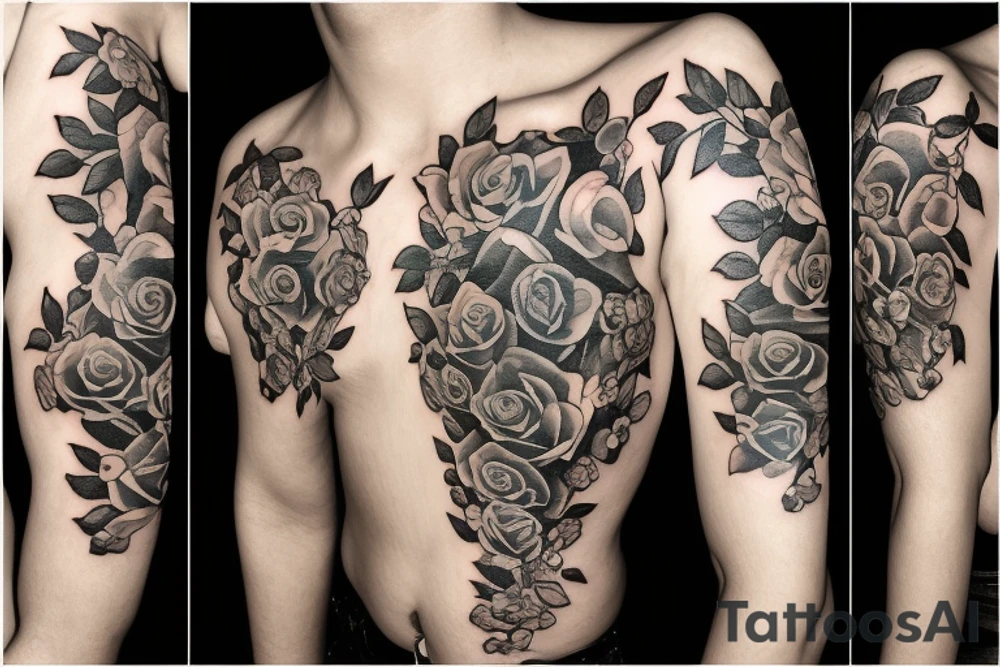 FAMILY TREE WITH NAMES 
ROSES 
CLOUDS tattoo idea