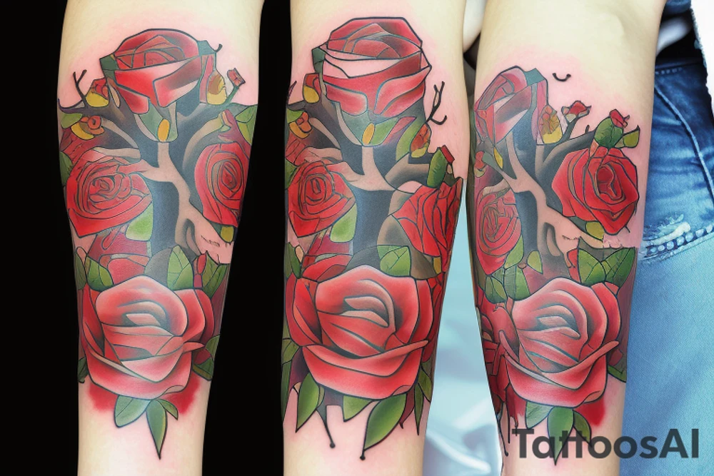 FAMILY TREE WITH NAMES 
ROSES 
CLOUDS tattoo idea