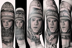 a skateboard tattoo idea