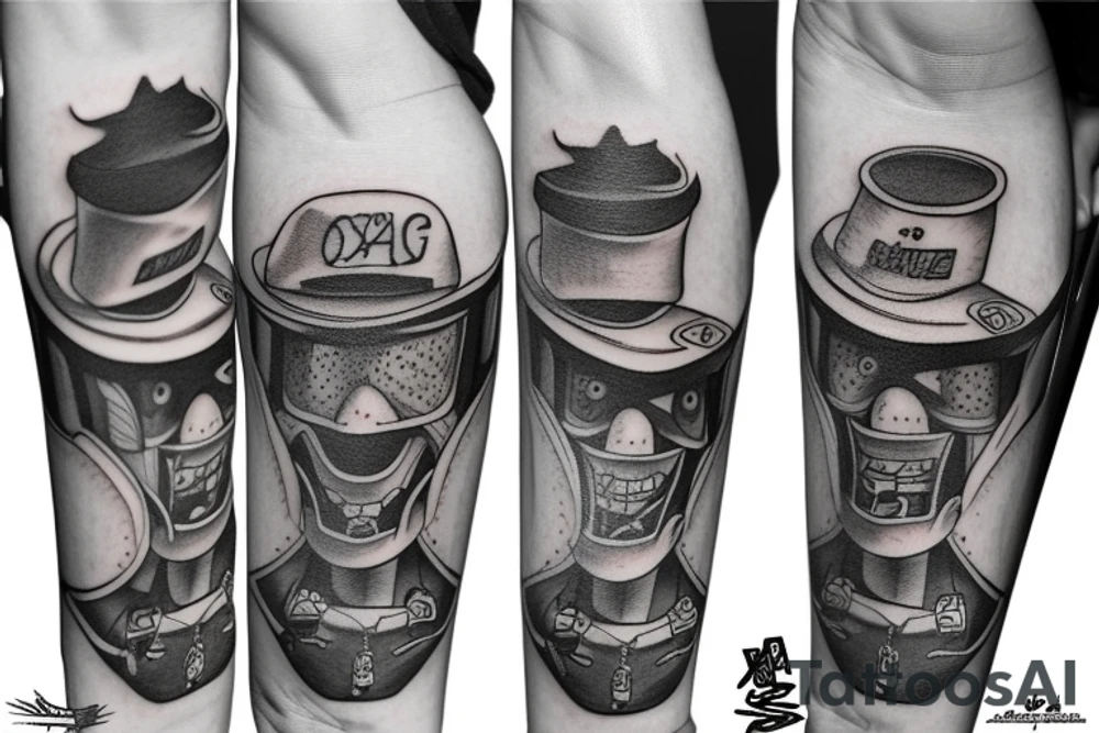 a skateboard tattoo idea
