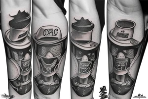a skateboard tattoo idea