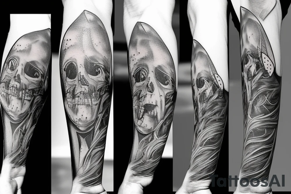 a skateboard tattoo idea