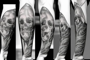 a skateboard tattoo idea