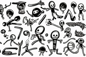 Stick man tattoo idea