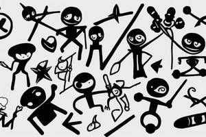 Stick man tattoo idea