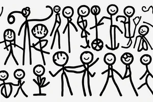 Stick figure family tattoo idea