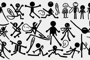 Stick figure family tattoo idea
