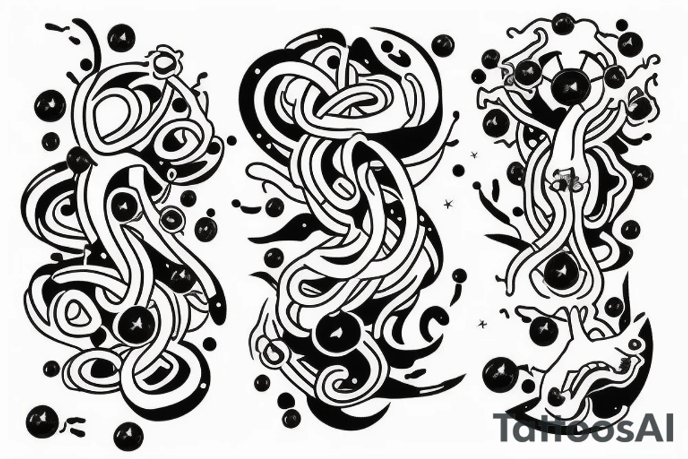 dopamine molecule tattoo idea