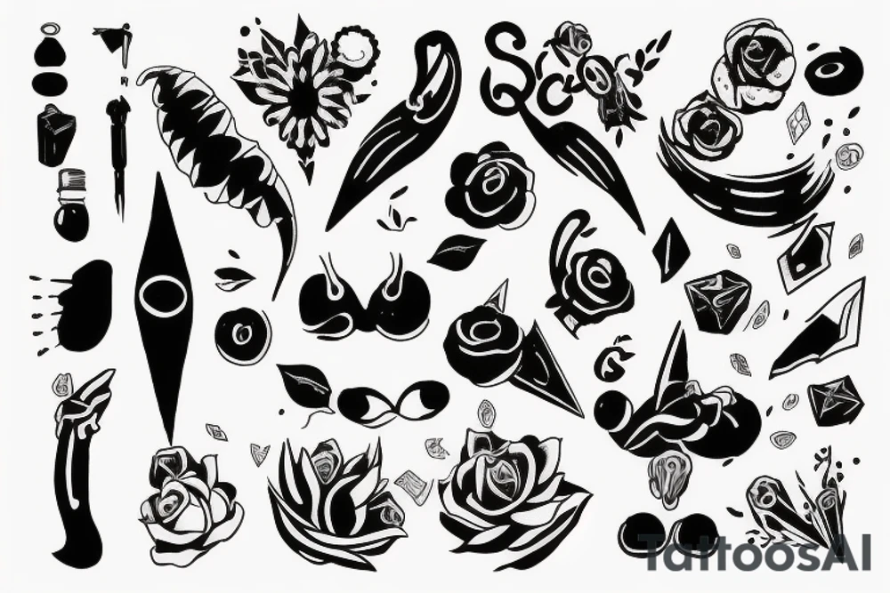 dopamine drawing tattoo idea