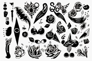 dopamine drawing tattoo idea