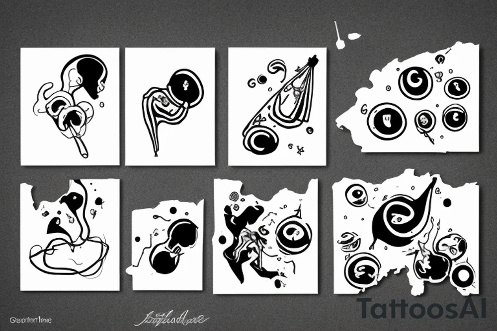 Chemical dopamine drawing tattoo idea