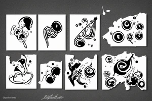 Chemical dopamine drawing tattoo idea