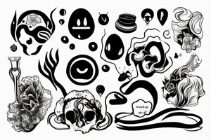 Chemical dopamine drawing tattoo idea