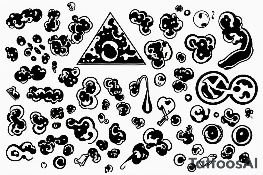 Chemical dopamine drawing tattoo idea