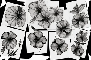 hibiscus flower tattoo idea