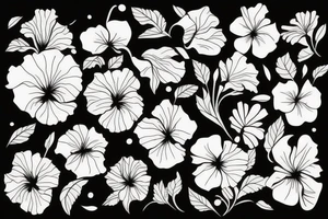 hibiscus flower tattoo idea