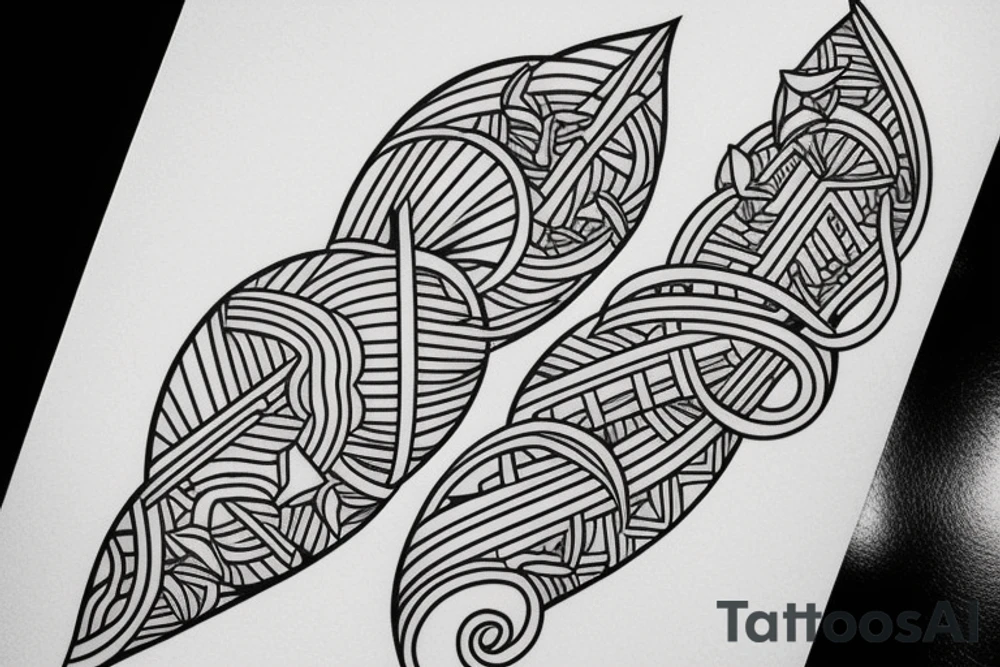 Ocean heart tattoo idea