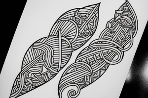 Ocean heart tattoo idea