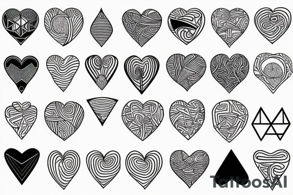Ocean heart tattoo idea