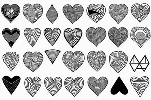 Ocean heart tattoo idea