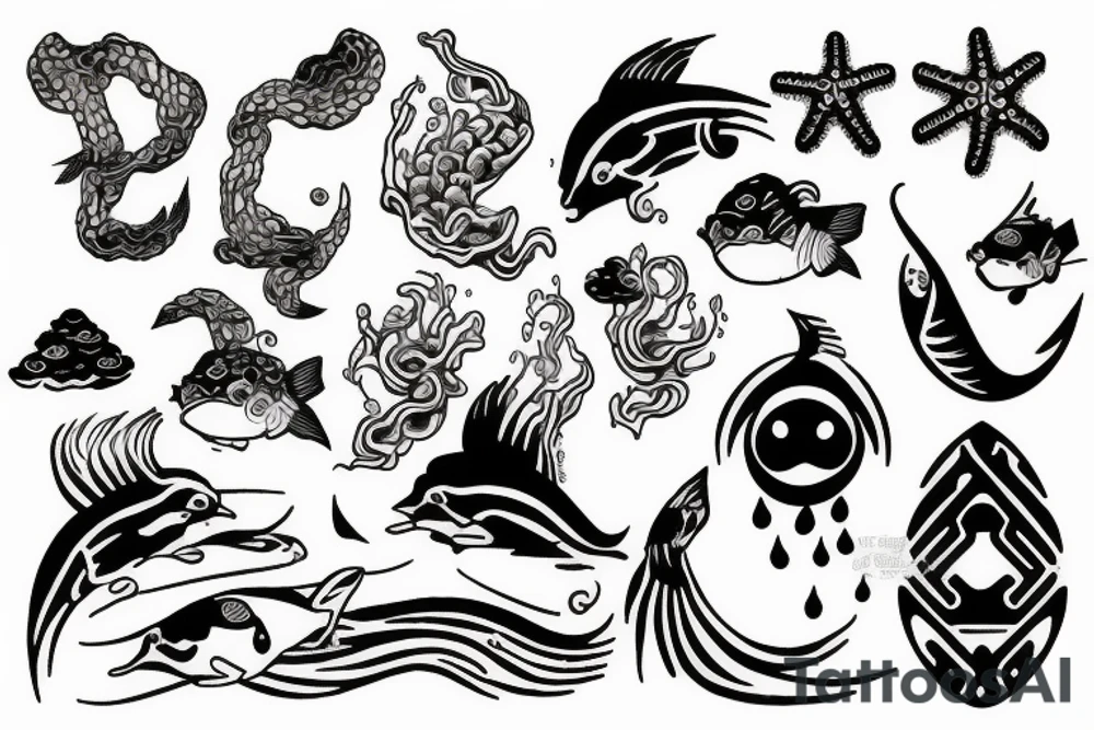Ocean tattoo idea