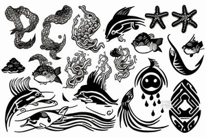 Ocean tattoo idea
