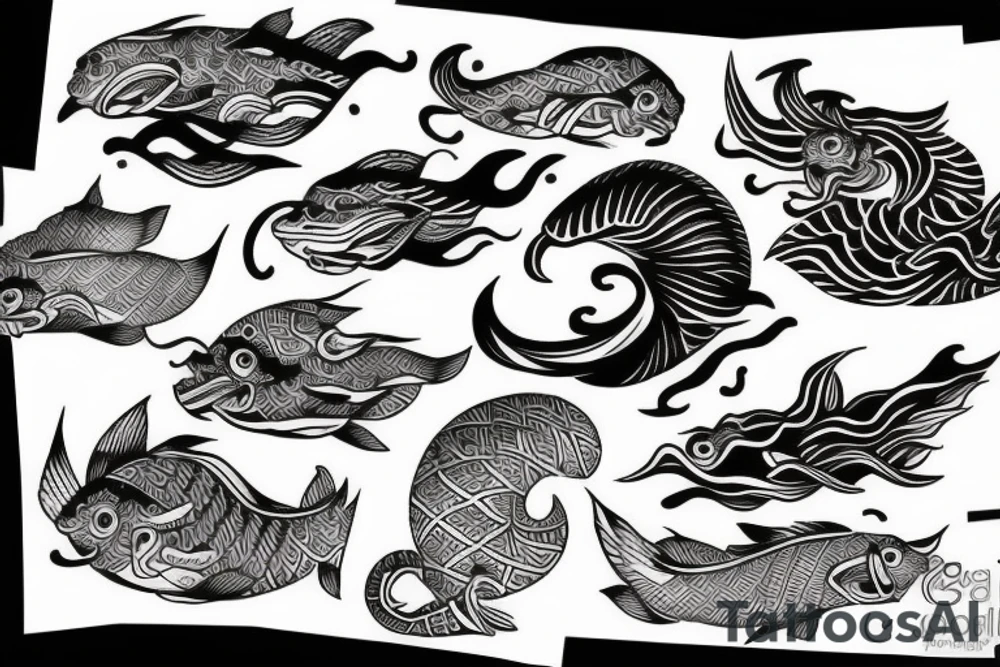 Ocean tattoo idea