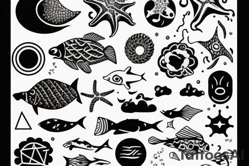 Ocean tattoo idea