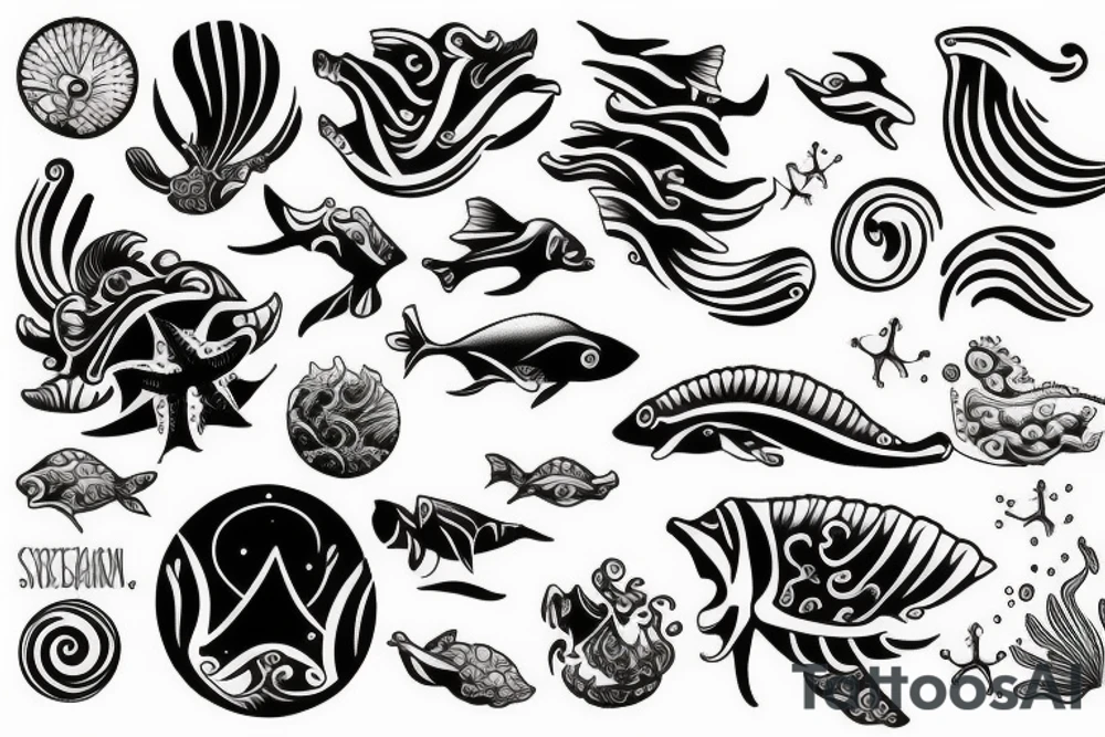 Ocean tattoo idea
